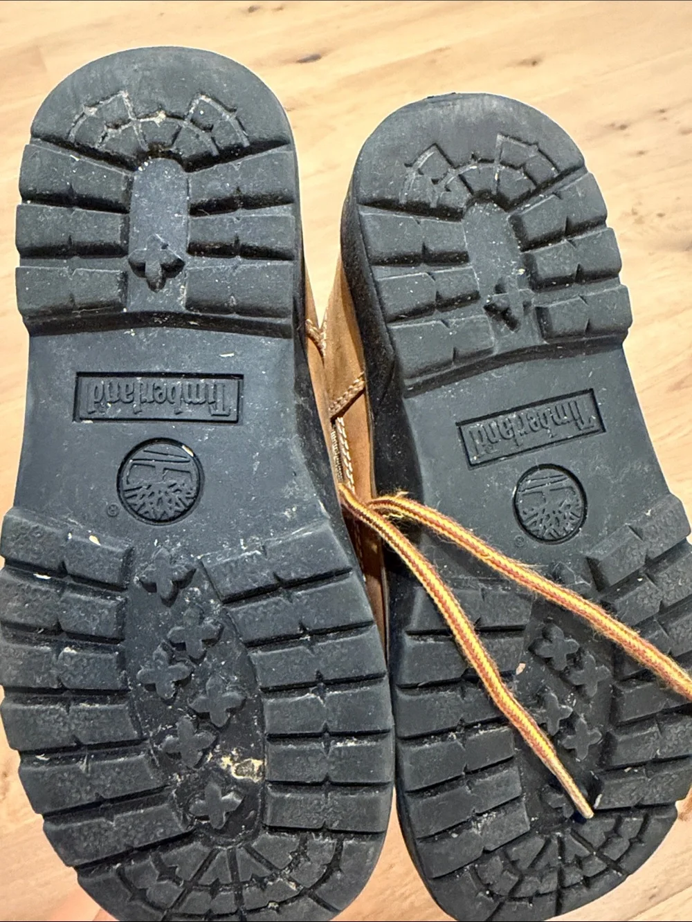 Timberland Kids Tan and Black Lace-Up Trail Boots